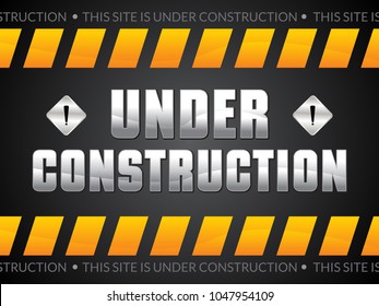 abstract artistic under construction background vector illustration