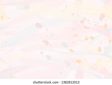Abstract artistic unobtrusive background - vector. Paint spots smeared in pastel colors. Modern popular illustration for decoration of presentations, wallpapers, paintings, interiors, posters.