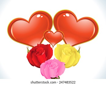 abstract artistic valentine background vector illustration