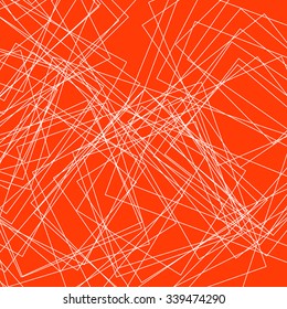 Abstract, artistic vector image in orange and white