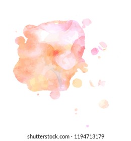 An abstract artistic vibrant pink watercolor background texture, scalable vector graphic with a place for text