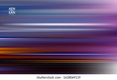 Abstract artistic wallpaper vector cover template with blurred with speed motion lines. Art of fluid gradients creates painting pattern of nature. 