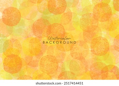 Abstract artistic watercolor background of autumn colors. Abstract autumn watercolor art. Bright warm colors. Autumn background design with watercolor brush texture