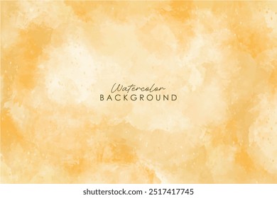 Abstract artistic watercolor background of autumn colors. Abstract autumn watercolor art. Bright warm colors. Autumn background design with watercolor brush texture