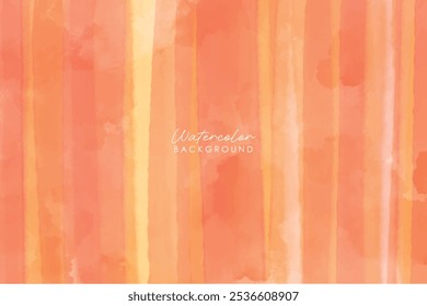 Abstract artistic watercolor background of autumn colors. Abstract autumn watercolor art. Bright warm colors. Autumn background design with watercolor brush texture