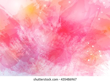 Abstract artistic watercolor splash background - Vector Illustration. Texture for print, wallpaper, home decor, spring summer fashion fabric, textile, invitation background, paper