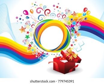 abstract artistic wave explode vector illustration