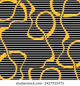 Abstract artistic wave pattern. Vector Illustration.