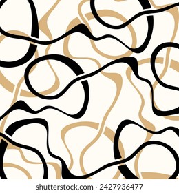 Abstract artistic wave pattern. Vector Illustration.