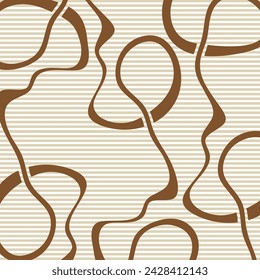 Abstract artistic wave pattern. Vector Illustration.