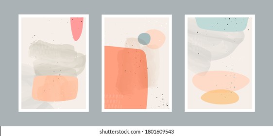 Abstract arts background with different shapes for wall decoration, postcard or brochure cover design. Vector  illustrations design.