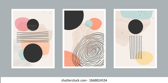 Abstract arts background with different shapes for wall decoration, postcard or brochure cover design. Vector  illustrations design.