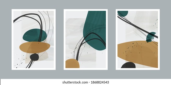 Abstract arts background with different shapes for wall decoration, postcard or brochure cover design. Vector  illustrations design.