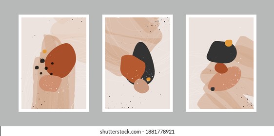 Abstract arts background with different shapes for wall decoration, postcard or brochure cover design. Vector illustrations design.