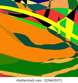 Abstract arts background with different shapes  pattern vector. Nice colorful with geometric template .Art elements with contemporary poster design.Hand Drawn . Trendy Graphic Design 