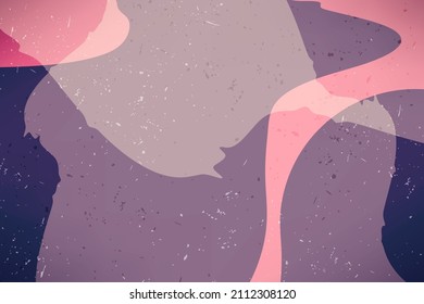 Abstract arts background with Japanese pattern vector Illustration. Art landscape template Brush stroke elements with Painting poster design. 