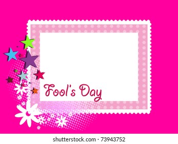abstract artwork background for fools day, vector illustration