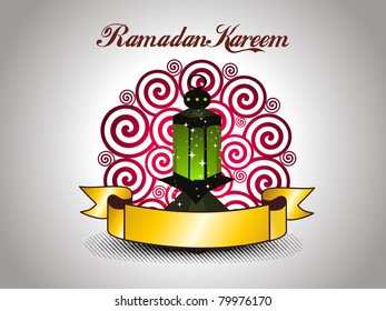 abstract artwork background with isolated lantern