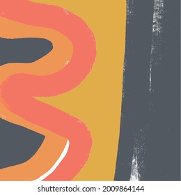 Obra de arte abstracta, fondo contemporáneo creativo, textura colorida, diseño geométrico para la web, arte mural