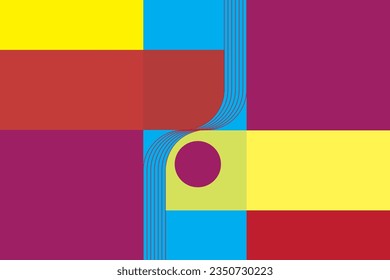 Abstrakt von Kunstwerken. Design der Risograph Ästhetik von Farben auf hellem Hintergrund. Design-Druck für Illustrationen, Textilien, Textur, Tapete, Hintergrund. Set 5