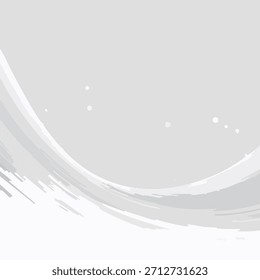 Arte abstrata com uma pincelada arrebatadora em tons pastel macio. A composição inclui uma curva suave e detalhes de textura, sugestivos de movimento e fluidez. O fundo é um gradiente.