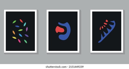Resumen de obras de arte dibujando arte vectorial sobre un fondo rojo.