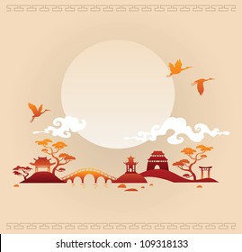 Abstract asian background