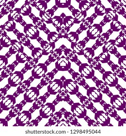 Abstract asian geometric seamless pattern with ornamental ikat motif batik background for fashion textile print