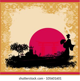 abstract Asian Landscape