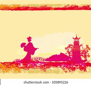 abstract Asian Landscape