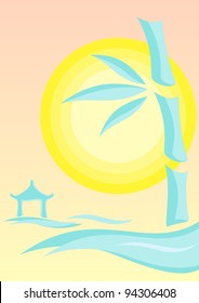 Abstract Asian picture for meditation