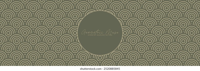 Abstractas patrón asiático sin fisuras en estilo geométrico oriental. Motivo de mandala verde natural y orgánico con diseño de flores adornadas. Adorno de Antiguas para decoración festiva arte retro. 