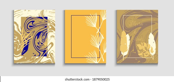 Abstract Asian Vector Banners Set. Geometric Border Pattern. Noble