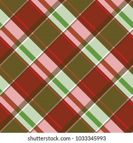 Abstract asimetrical plaid pixel seamless pattern. Vector illustration.