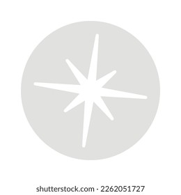 Resumen del elemento de diseño de la forma astrología. Ilustración del vector