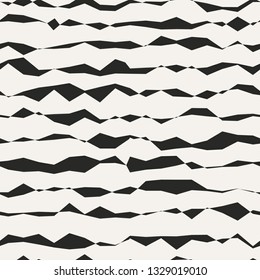 Abstract asymmetric forms that make grunge lines. Endless vector structure. Trendy damaged seamless pattern.