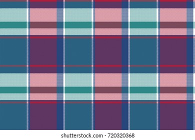 Abstract asymmetrical check plaid seamless pattern. Vector illustration.