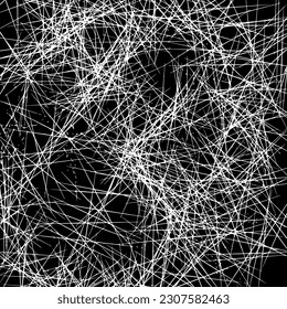 Abstract asymmetrical texture with random chaotic lines