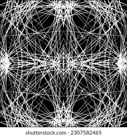 Abstract asymmetrical texture with random chaotic lines