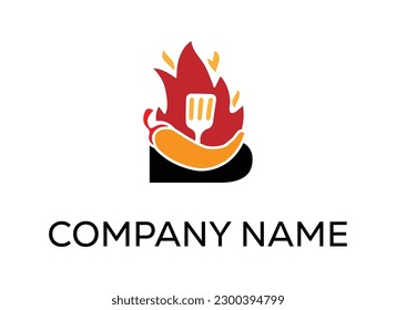 Abstract athlete cooking logo vector design. Gym, sports games, fitness, business, trainer vector logo.  Quotation marks and symbol with modern colors vector design.