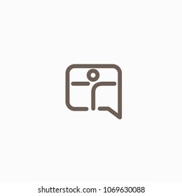 Abstract athlete logo icon vector design. Gym, sports games, fitness, business, trainer vector logo. Active person with leafl logo. Fitness, sport web icon.