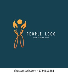 Abstract athlete logo icon vector design. Gym, sports, fitness, business, trainer vector logo. 