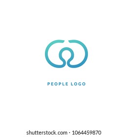 Abstract athlete logo vector design. Gym, sports games, fitness, business, trainer vector logo. Graphic Design Editable Design. Active person with leafl logo. Fitness, sport web icon.