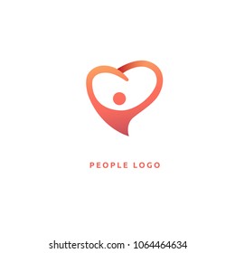 Abstract athlete logo vector design. Gym, sports games, fitness, business, trainer vector logo. Graphic Design Editable Design. Active person with leafl logo. Fitness, sport web icon.