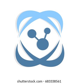 Abstract atom molecule design template