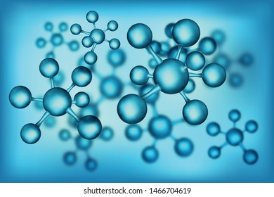 Abstract atom or molecule structure design as science , Medical and technology concept. vector illustration.