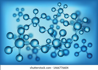 Abstract atom or molecule structure design as science, Medical and technology concept. vector illustration.