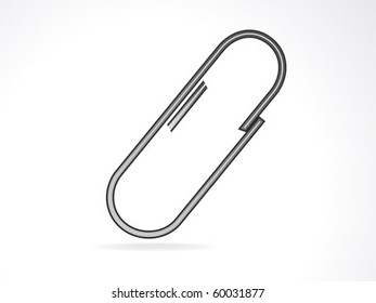 abstract attachment icon vector illustration