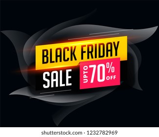 abstract attractive black friday sale banner