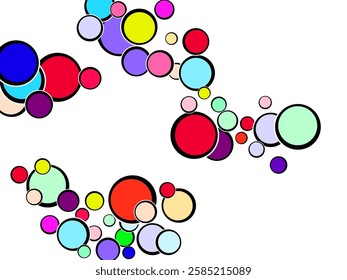 Abstract Audio Design with Dots  Seamless Graphic Blob. Geometric Ink Dot Pattern